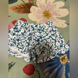 GAP Blue and White Floral Baby Shorts